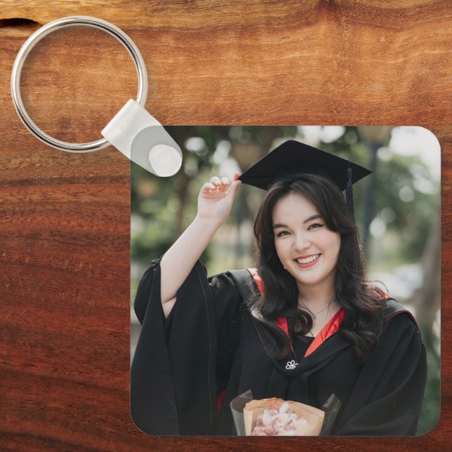 Chaveiro Presente de Memória Personalizado de Foto de Forma (Frente)