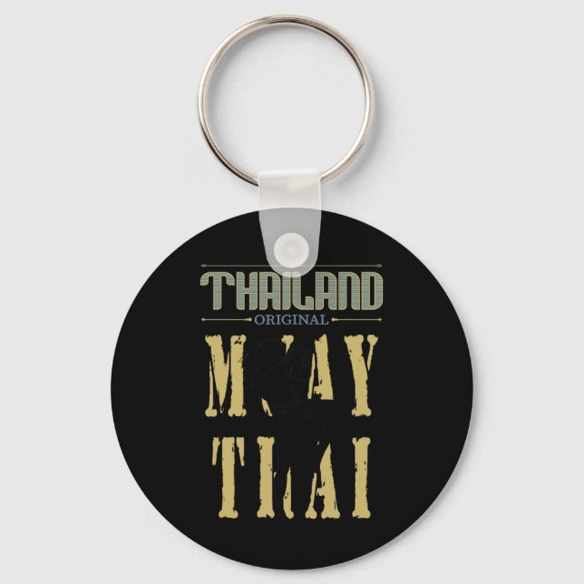 Chaveiro Presente de Muay Thai Kickboxing Original da Tailâ (Frente)