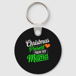 Chaveiro Presente de Natal da Minha Mamãe Camiseta de Arte