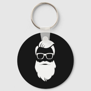 Chaveiro Presente de Natal do Papai Noel Hipster de Jolly H
