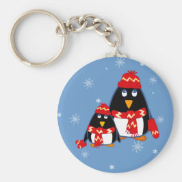 Chaveiro Presente de Natal Engraçado para Pinguins
