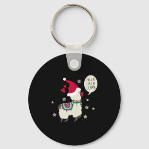Chaveiro presente de Natal Fa la la la Lama