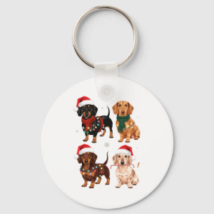Chaveiro Presente de Natal para Mãe de Dachshund Amante do