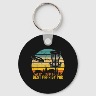 Chaveiro Presente de Pai de Disc Golf Vintage - Melhor Papa