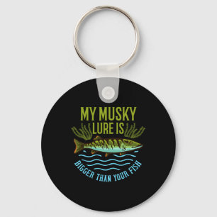 Chaveiro Presente de Pesca de Musk Muskie Isca Muskellunge