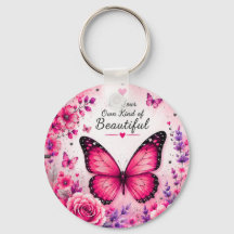 Presente de Pingente Floral Borboleta Rosa para El