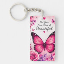 Presente de Pingente Floral Borboleta Rosa para El