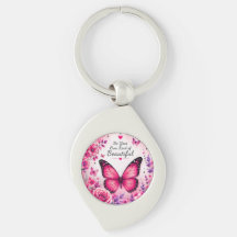 Presente de Pingente Floral Borboleta Rosa para El