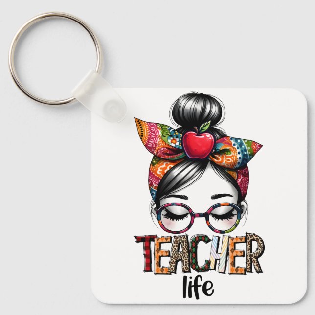 Chaveiro Presente de Professor | Vida de Professor (Frente)