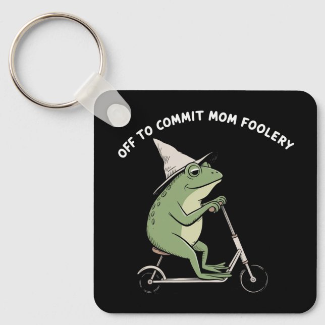 Chaveiro Presente de Scooter para a Mamãe Rã para Fazer Bob (Frente)
