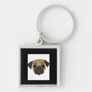 Chaveiro Presente de Sobrinha Pug Life Cole Pug