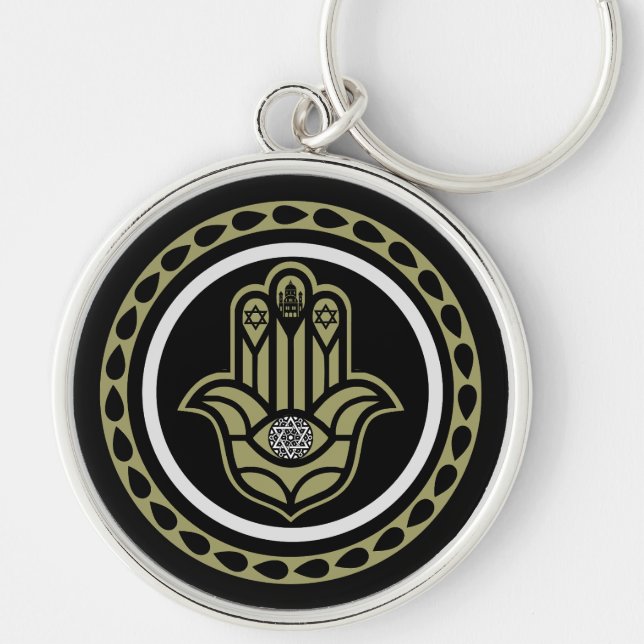 Chaveiro Presente de Sorte e Prosperidade Judaica (Frente)