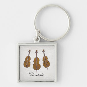 Chaveiro presente de trio cello personalizado