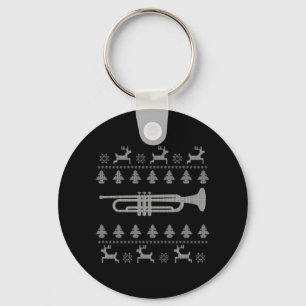 Chaveiro Presente de Trompete de Natal