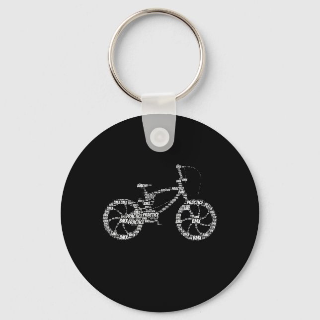 Chaveiro Presente do ciclista legal BMX Bike Rider (Frente)