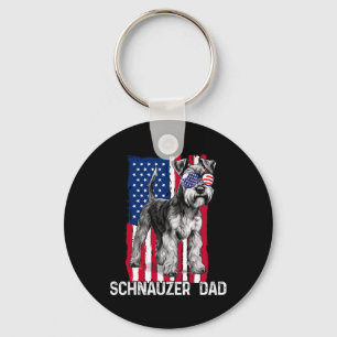 Chaveiro Presente Do Dia Dos Pais Mini Schnauzer Bandeira D