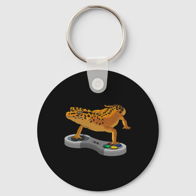 Chaveiro Presente do Lagarto GeckO BarbaD O Dragão Crianças (Frente)