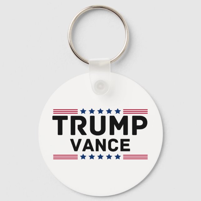 Chaveiro Presente eleitoral do Trump Vance 2024 Trump Suppo (Frente)