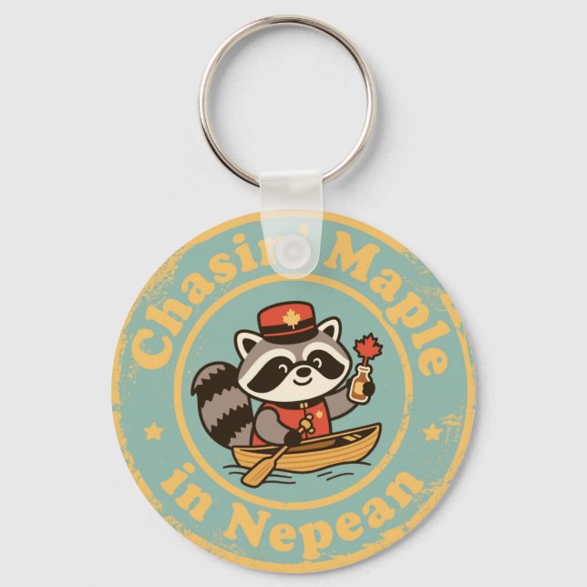 Chaveiro Presente Engraçado de Nepean para Amantes de Maple (Frente)