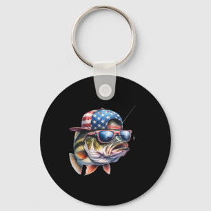 Chaveiro Presente Engraçado de Pesca e Pescador Bandeira Am