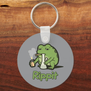 Chaveiro Presente engraçado de Rippit Funny Frog Stoner, Rã