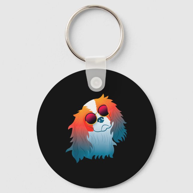 Chaveiro Presente engraçado do Cavalier King Charles Spanie (Frente)