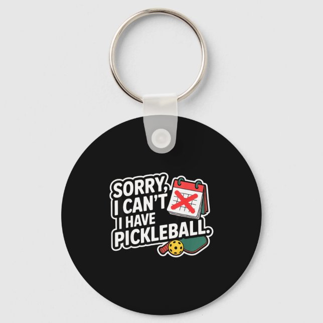 Chaveiro Presente engraçado esporte pickleball aposentado d (Frente)