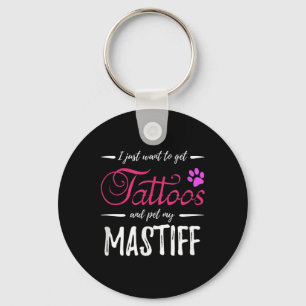 Chaveiro Presente engraçado para a mãe do cachorro tatuada