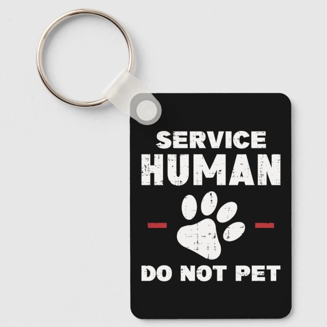 Chaveiro Presente engraçado para amantes de cães: Serviço H (Frente)