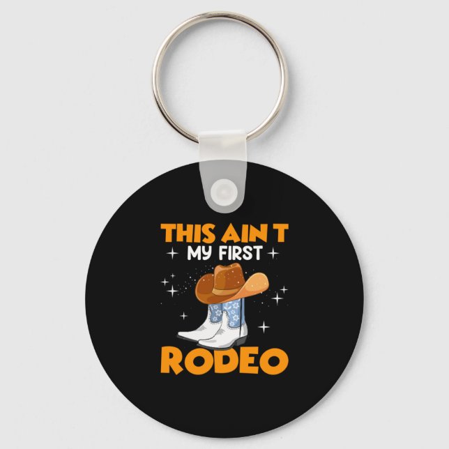 Chaveiro Presente Equestre | Este É O Meu Primeiro Rodeio (Frente)