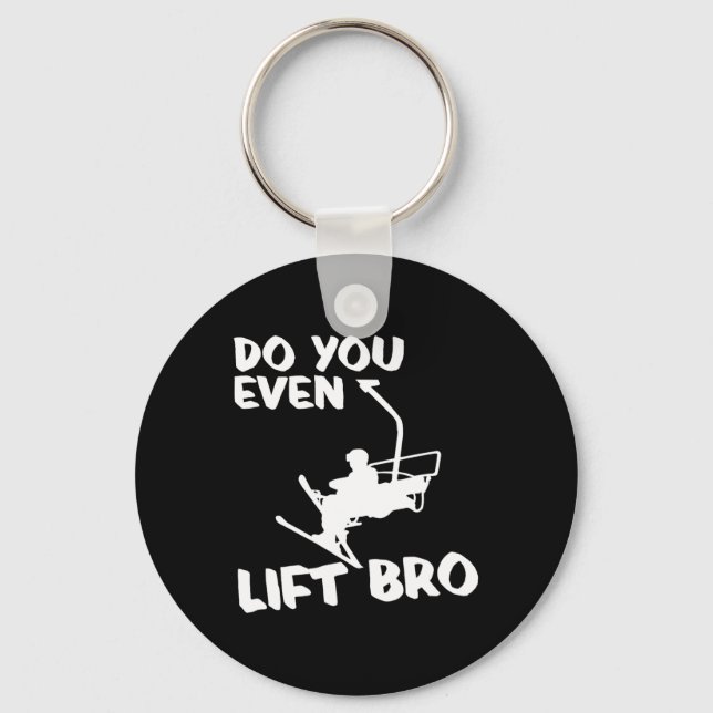 Chaveiro Presente Esportivo De Esqui De Inverno - Esqui Esq (Frente)