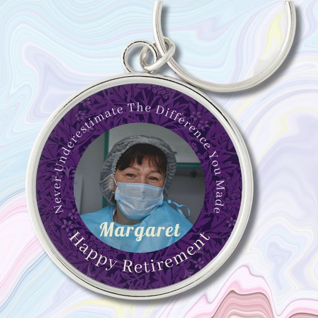 Chaveiro Presente Feliz de Enfermeira Personalizado - Prese (Nurse Retirement Gifts)