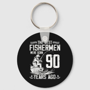 Chaveiro Presente Homem Pescador 90 Anos Aniversário 90 ano