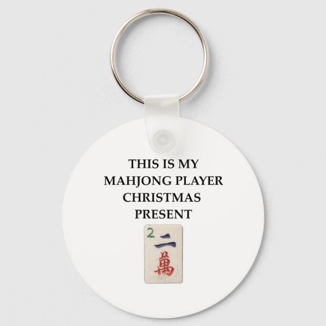 Chaveiro presente mahjong (Frente)