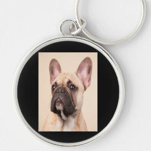 Chaveiro Presente no cão   Buldogue Francês Com Má Face