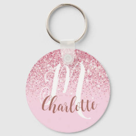 Chaveiro Presente para a sobrinha ser Blush Pink Glitter Sp