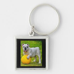 Chaveiro Presente para Lover-in-touro de Bulldog de Basquet