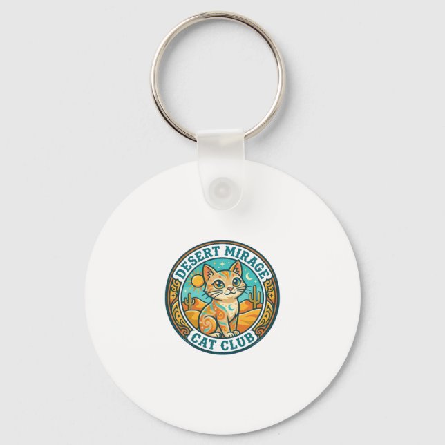Chaveiro Presente para Mãe de Gato Miragem do Deserto - Mir (Frente)