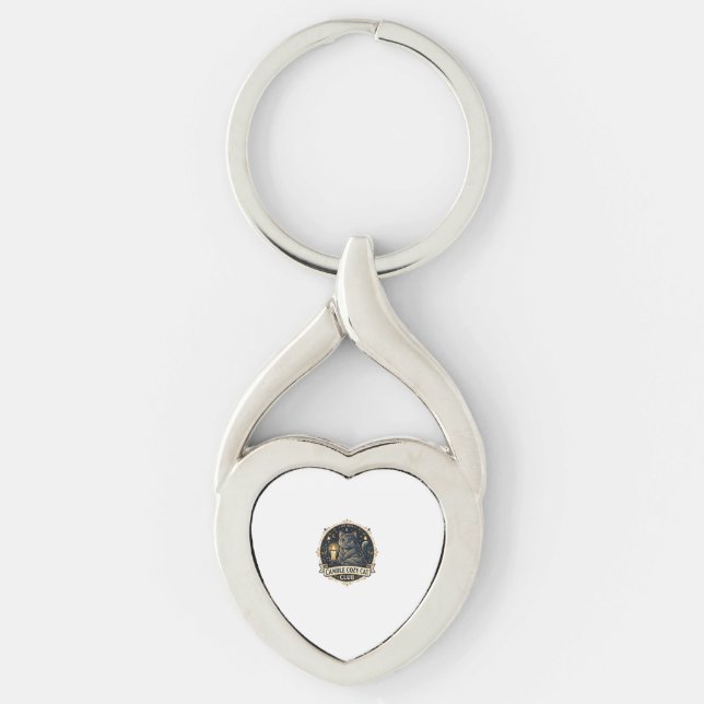 Chaveiro Presente para Pai de Gato Candle Cozy - Candle Coz (Frente)