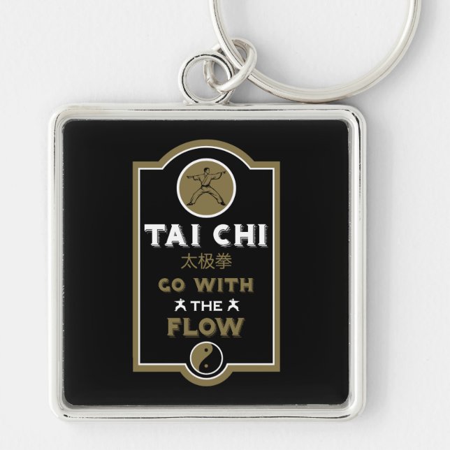 Chaveiro Presente para Praticante de Tai Chi (Frente)