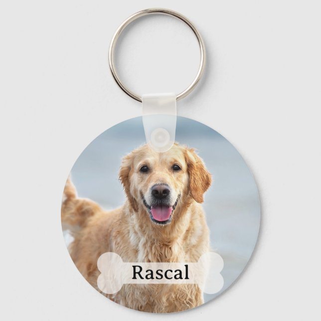Chaveiro Presente Personalizado Amante de Cachorro 2 Fotos (Frente)