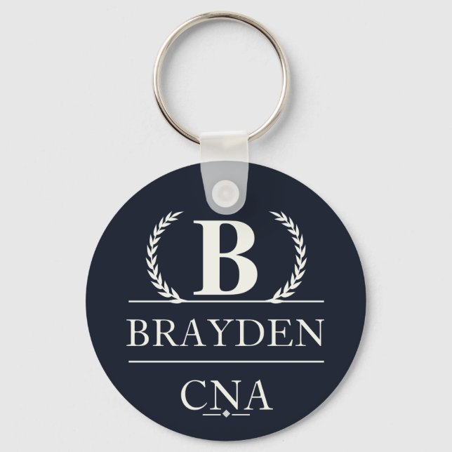 Chaveiro Presente Personalizado com Monograma para CNA (Frente)