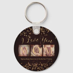 Chaveiro Presente personalizado de 3 imagens para a mãe