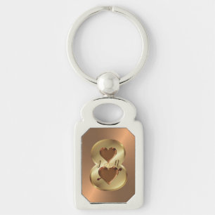 Chaveiro Presente personalizado de aniversário de bronze d