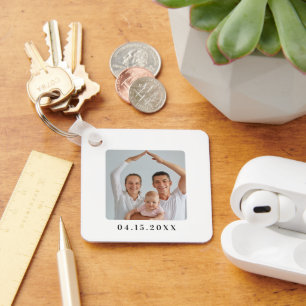 Chaveiro Presente Personalizado de Fotografia de Família pa