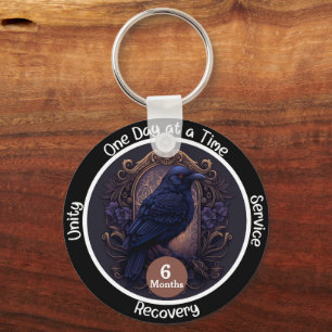 Chaveiro Presente Personalizado de Marco de Sobriedade Góti