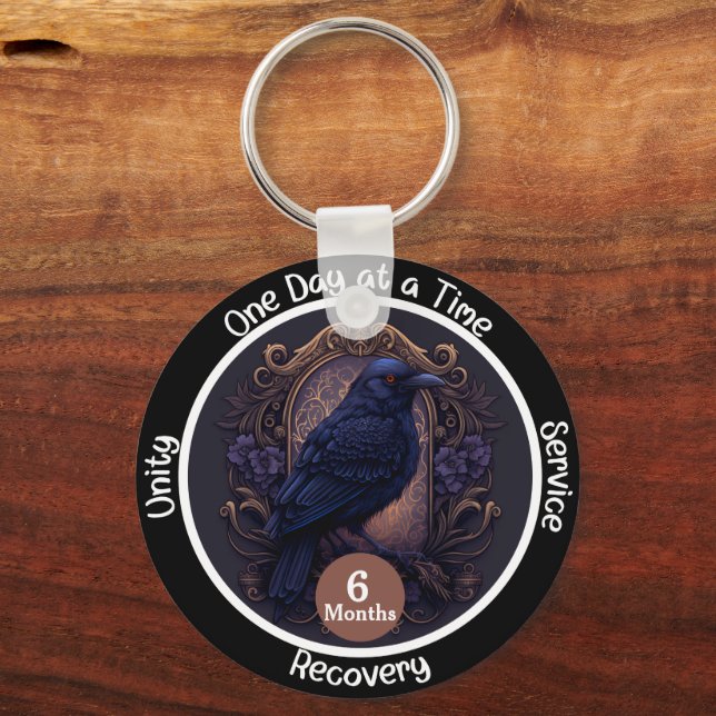 Chaveiro Presente Personalizado de Marco de Sobriedade Góti (Frente)