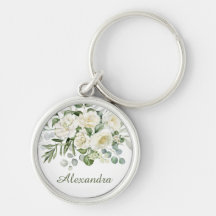 Presente Personalizado de Noiva com Floral Branco