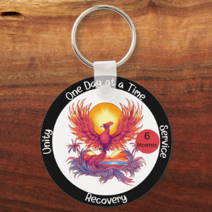 Chaveiro Presente personalizado de sobriedade - Phoenix