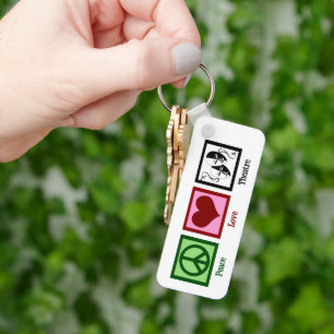 Chaveiro Presente Personalizado do Teatro Peace Love